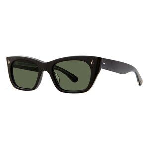 New GARRETT LEIGHT Webster Black Square 2138 BK/G15 Sunglasses Women